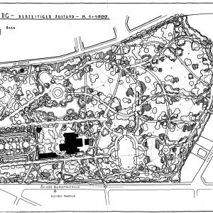 Ansicht des Stadtparks 1930