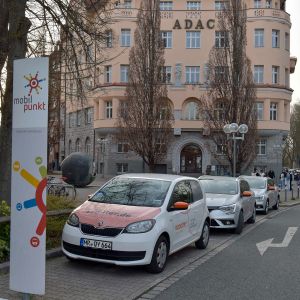 Carsharing-Station am Prinzregentenufer in Nürnberg