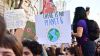 Junge Menschen protestieren gegen den Klimawandel